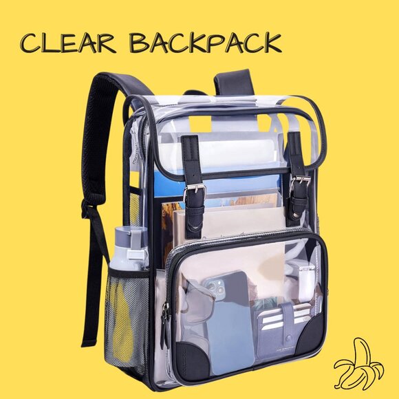 mommore Handbags - Clear Backpack by mommore